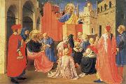 Fra Angelico The Hl. Petrus preaches oil painting artist